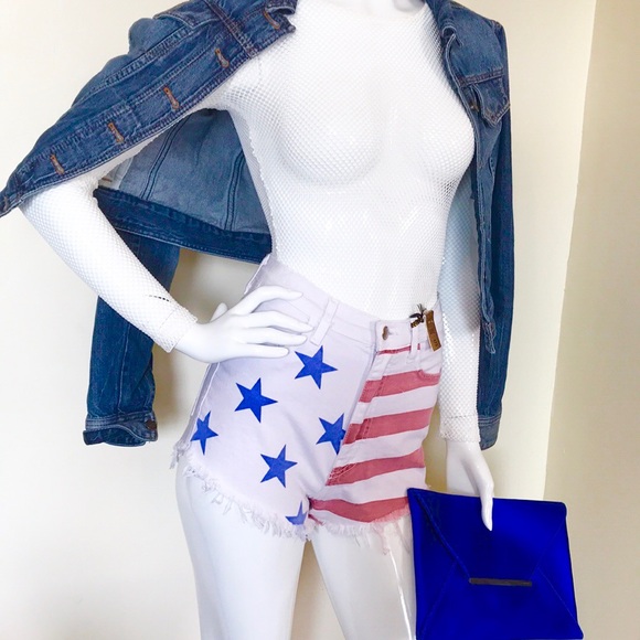 Pants - SALE! “USA” Jean Cutoff Shorts